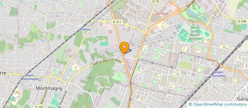 localisation de l'entreprise VIRUS AUTOMOBILES RECYCLAGE  GROSLAY