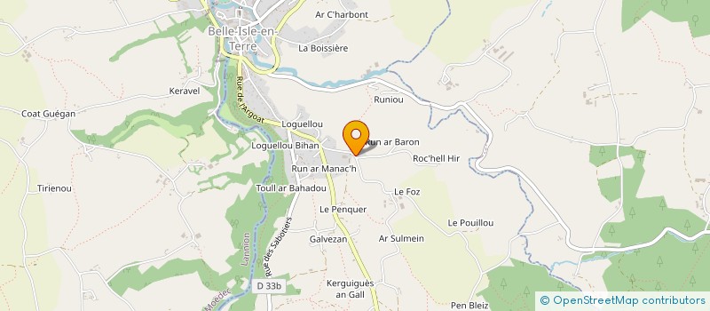 localisation de l'entreprise VIRUS VW  BELLE-ISLE-EN-TERRE