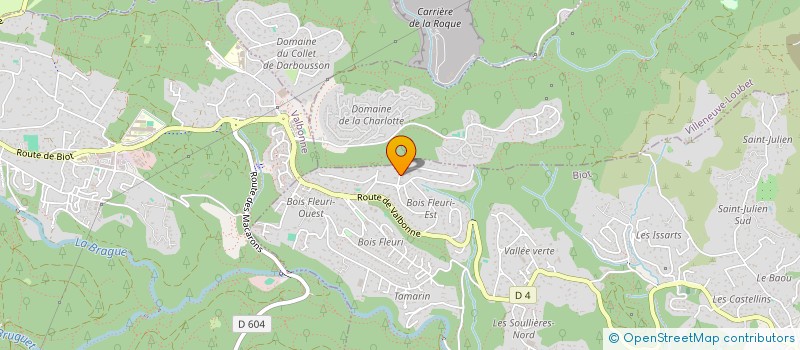 localisation de l'entreprise VIRVOLVE à BIOT