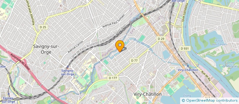 localisation de l'entreprise VIRY BOXING CLUB à VIRY-CHATILLON