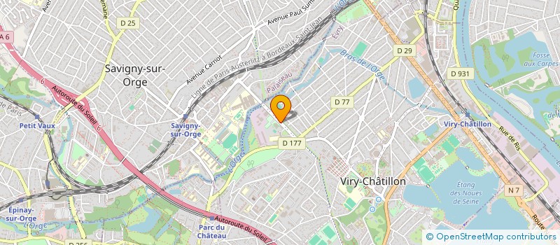 localisation de l'entreprise VIRY CHORALES à VIRY-CHATILLON