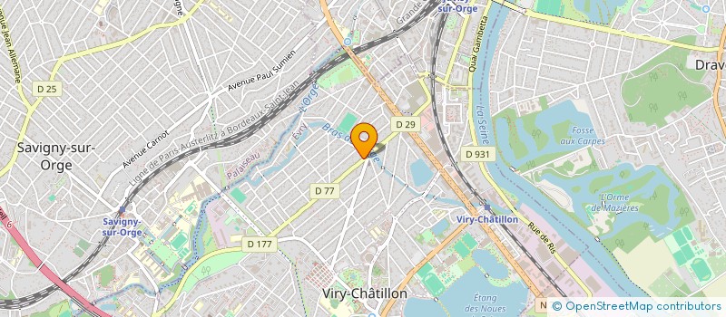 localisation de l'entreprise VIRY PIZZA à VIRY-CHATILLON