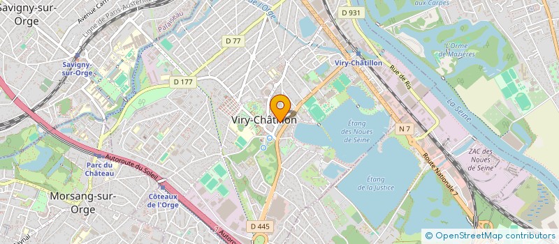 localisation de l'entreprise VIRY PLEIN COEUR à VIRY-CHATILLON