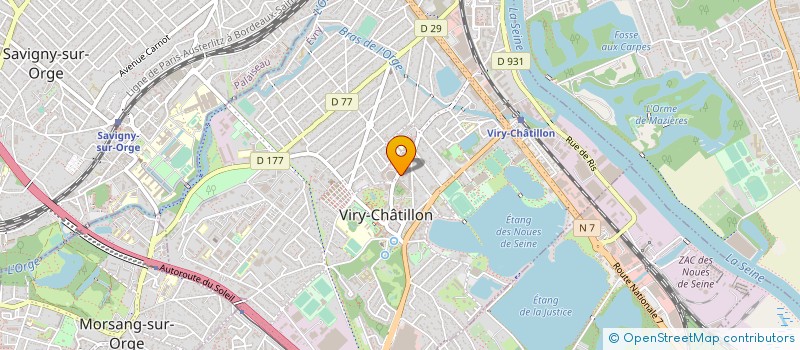 localisation de l'entreprise VIRY PRESSING à VIRY-CHATILLON
