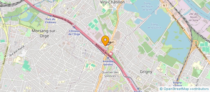localisation de l'entreprise VIRY TRANSPORTS à VIRY-CHATILLON