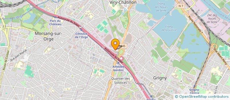 localisation de l'entreprise VIRY TRANSPORTS FRIGORIFIQUES à VIRY-CHATILLON