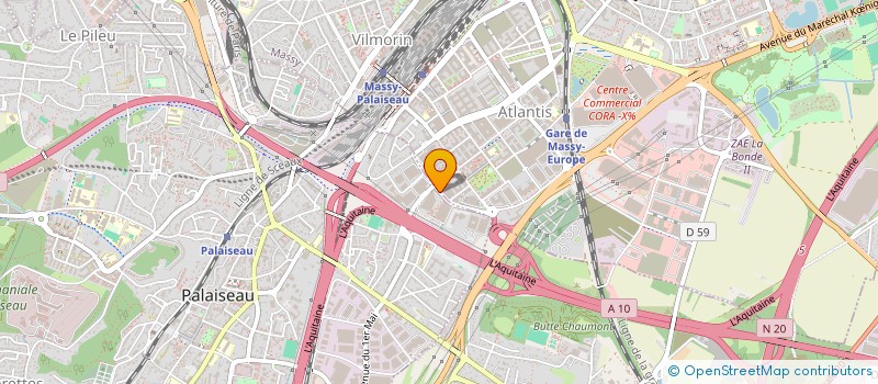 localisation de l'entreprise VIS ET VERSA PRODUCTION à PALAISEAU