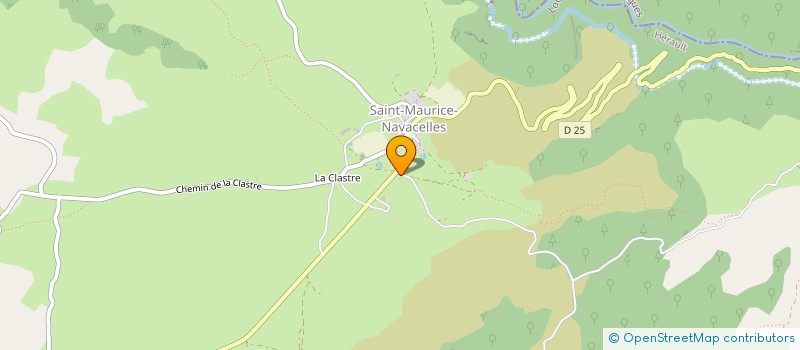 localisation de l'entreprise VIS EXPLO à SAINT-MAURICE-NAVACELLES