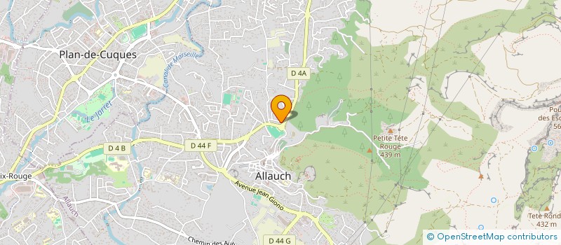 localisation de l'entreprise VIS L'HARMONIE  ALLAUCH