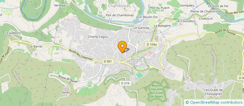 localisation de l'entreprise VIS TON CORPS  LES VANS