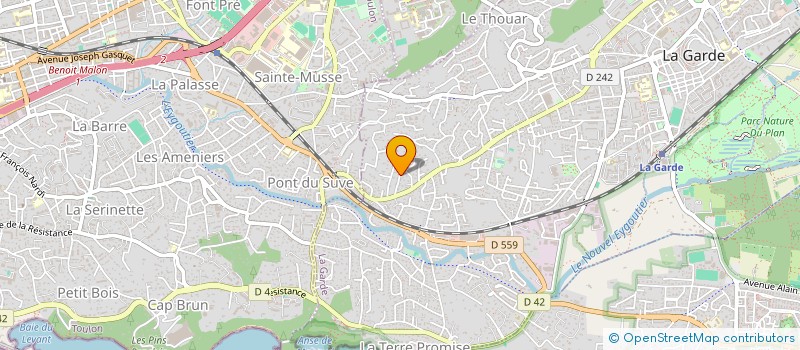 localisation de l'entreprise VISA  LA GARDE