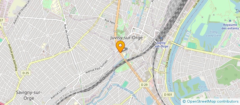 localisation de l'entreprise VISA IMMOBILIER à JUVISY-SUR-ORGE