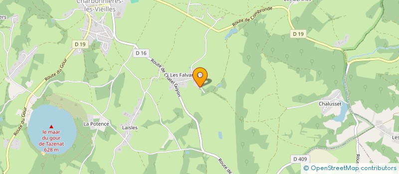 localisation de l'entreprise VISA PEPS  CHARBONNIERES-LES-VIEILLES