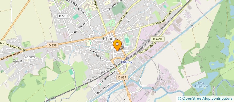 localisation de l'entreprise VISA POUR LA FORME à CHAUNY