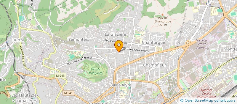 localisation de l'entreprise VISA PRODUCTION à CLERMONT-FERRAND