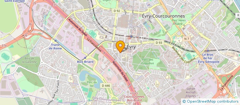localisation de l'entreprise VISAGE A TOI à EVRY-COURCOURONNES