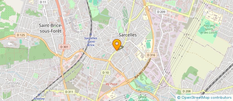 localisation de l'entreprise VISAGE D'AVENIR à SARCELLES