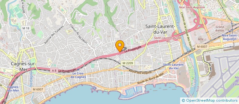 localisation de l'entreprise VISAGES ET REALITES DU MONDE  CAGNES-SUR-MER
