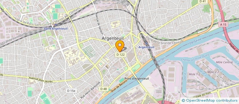 localisation de l'entreprise VISAPHONE TELECOM à ARGENTEUIL