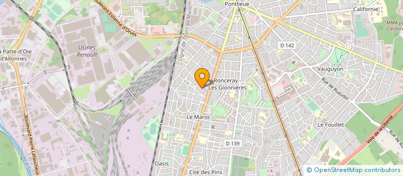 localisation de l'entreprise VISAPLUS SERVICES à LE MANS