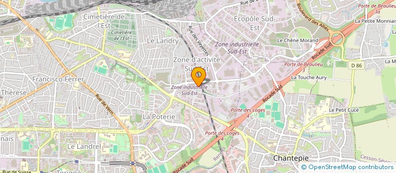 localisation de l'entreprise VISATONUS à RENNES