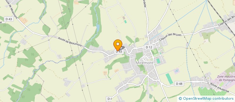 localisation de l'entreprise VISBAT à MIREMONT