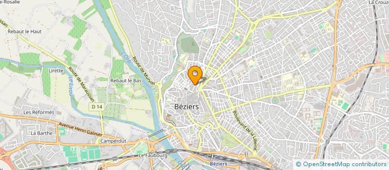 localisation de l'entreprise VISCA OCCITANIA  BEZIERS