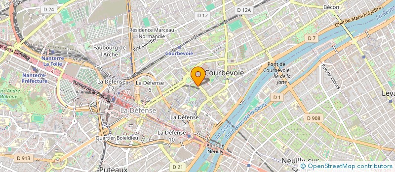 localisation de l'entreprise VISEAD CONSEIL  COURBEVOIE