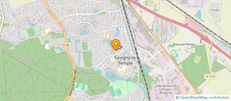 localisation de l'entreprise VISEMPLOI 77  SAVIGNY-LE-TEMPLE