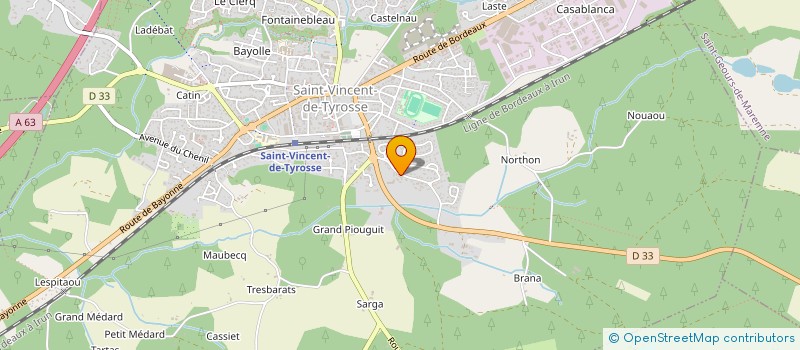 localisation de l'entreprise VISENSANG LOLOM  SAINT-VINCENT-DE-TYROSSE