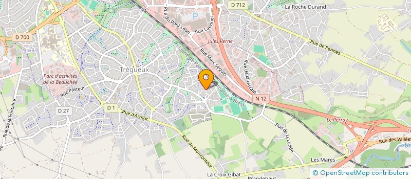 localisation de l'entreprise VISEO EXPERTISE AUTO  TREGUEUX