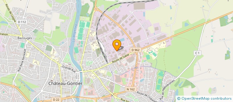 localisation de l'entreprise VISHAY MCB INDUSTRIE  CHATEAU-GONTIER-SUR-MAYENNE