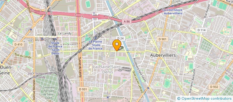 localisation de l'entreprise VISHWA INTERNATIONAL à AUBERVILLIERS