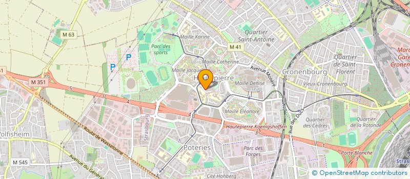 localisation de l'entreprise VISIBL'EST à STRASBOURG