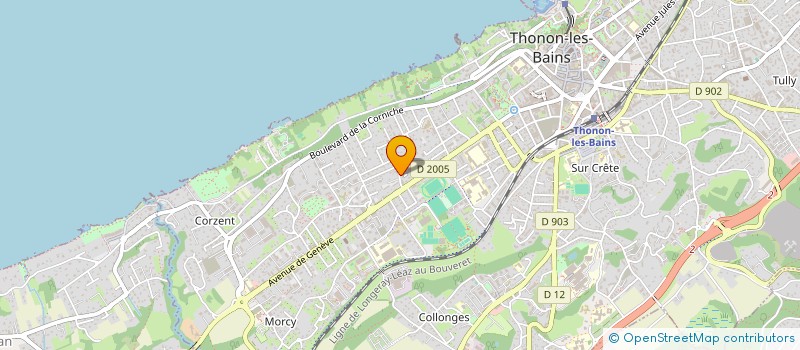 localisation de l'entreprise VISIBLEMAN à THONON-LES-BAINS