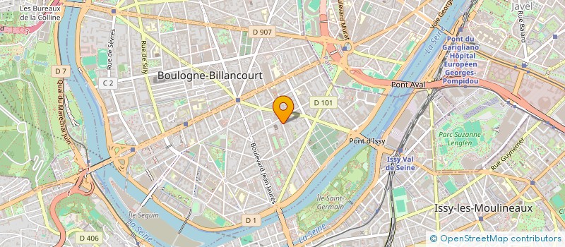 localisation de l'entreprise VISIFORMA  BOULOGNE-BILLANCOURT