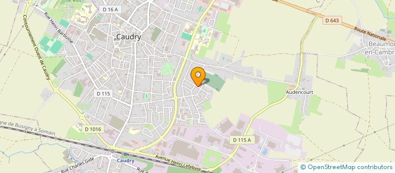 localisation de l'entreprise VISIHOM  CAUDRY