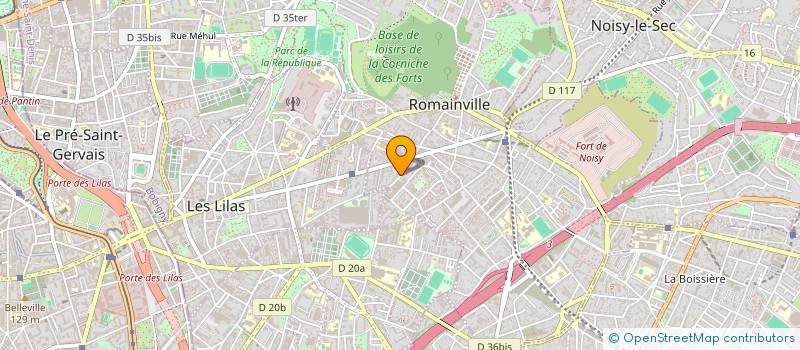 localisation de l'entreprise VISIMACH à ROMAINVILLE