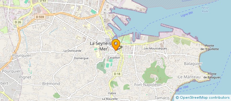 localisation de l'entreprise VISIO DENT SUD à LA SEYNE-SUR-MER