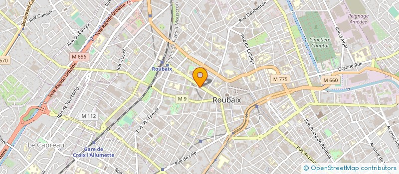 localisation de l'entreprise VISIO DISTRIBUTION à ROUBAIX