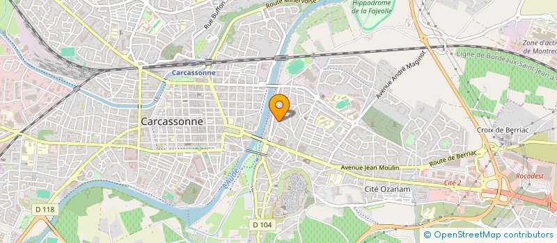 localisation de l'entreprise VISIO IMMO à CARCASSONNE