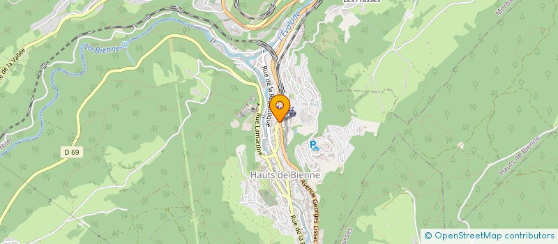 localisation de l'entreprise VISIO LUNETTERIE à HAUTS DE BIENNE