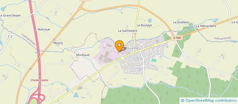 localisation de l'entreprise VISIO NERF à NUAILLE