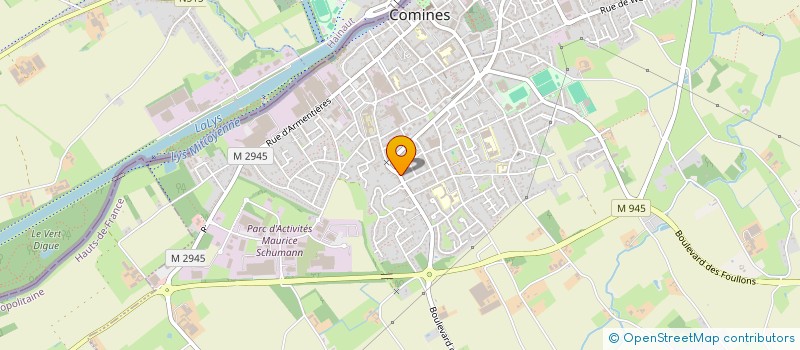 localisation de l'entreprise VISIO WORLD  COMINES