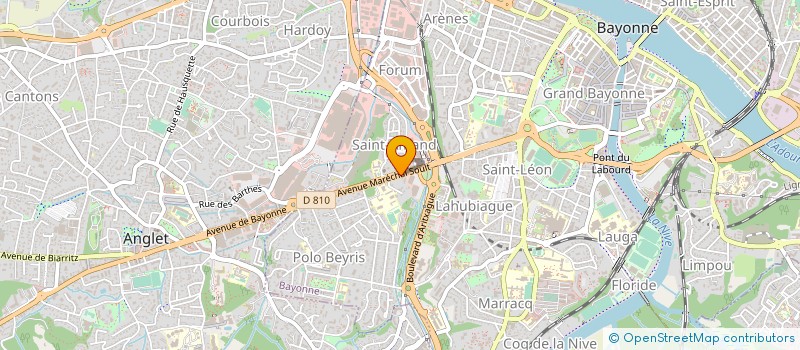 localisation de l'entreprise VISIOCOM à BAYONNE
