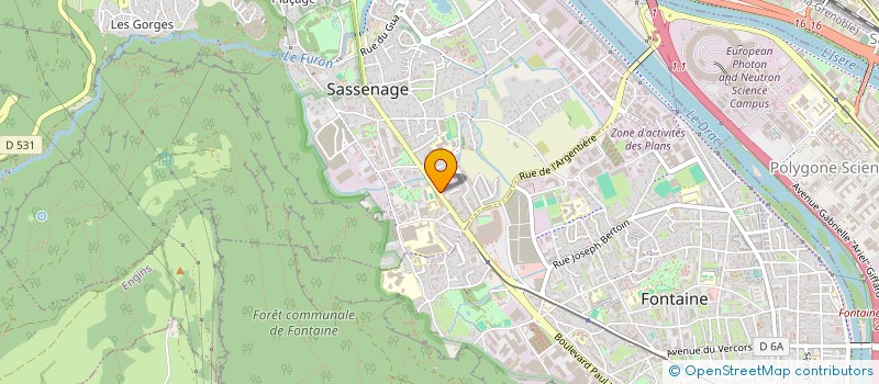 localisation de l'entreprise VISIOIMMO  SASSENAGE