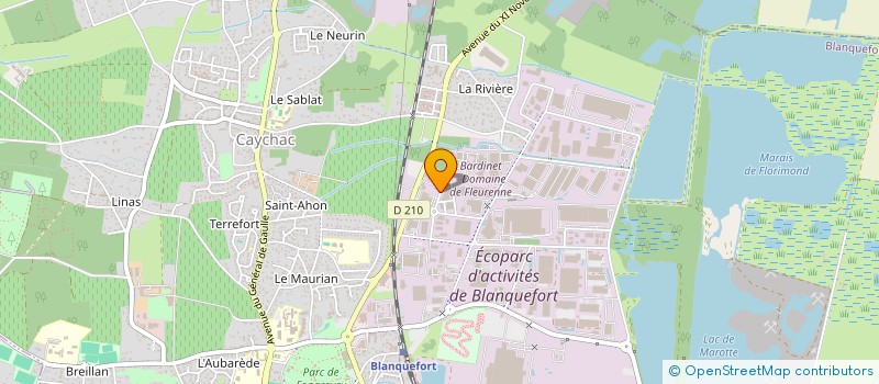 localisation de l'entreprise VISIOLED SARL à BLANQUEFORT