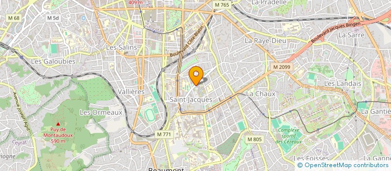 localisation de l'entreprise VISION 12.03  CLERMONT-FERRAND