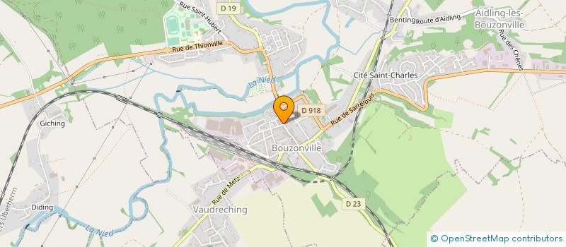 localisation de l'entreprise VISION 2000 à BOUZONVILLE