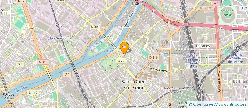 localisation de l'entreprise VISION 3000 à SAINT-OUEN-SUR-SEINE